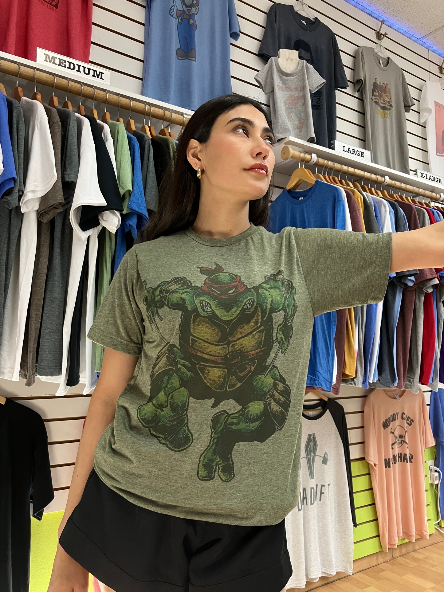 Raphael The Turtle Ninja Graphic Design T-shirt