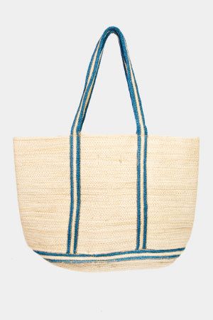 Boho Pattern Jute Tote Bag