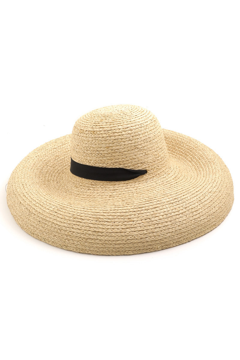 Oversized Curved Floppy Brim Sun Hat