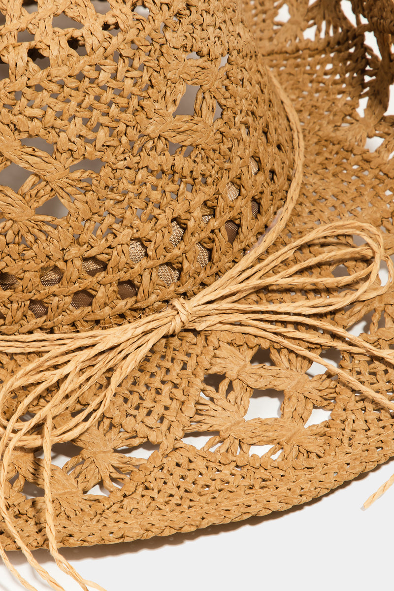 Straw Braided Cowboy Sun Hat