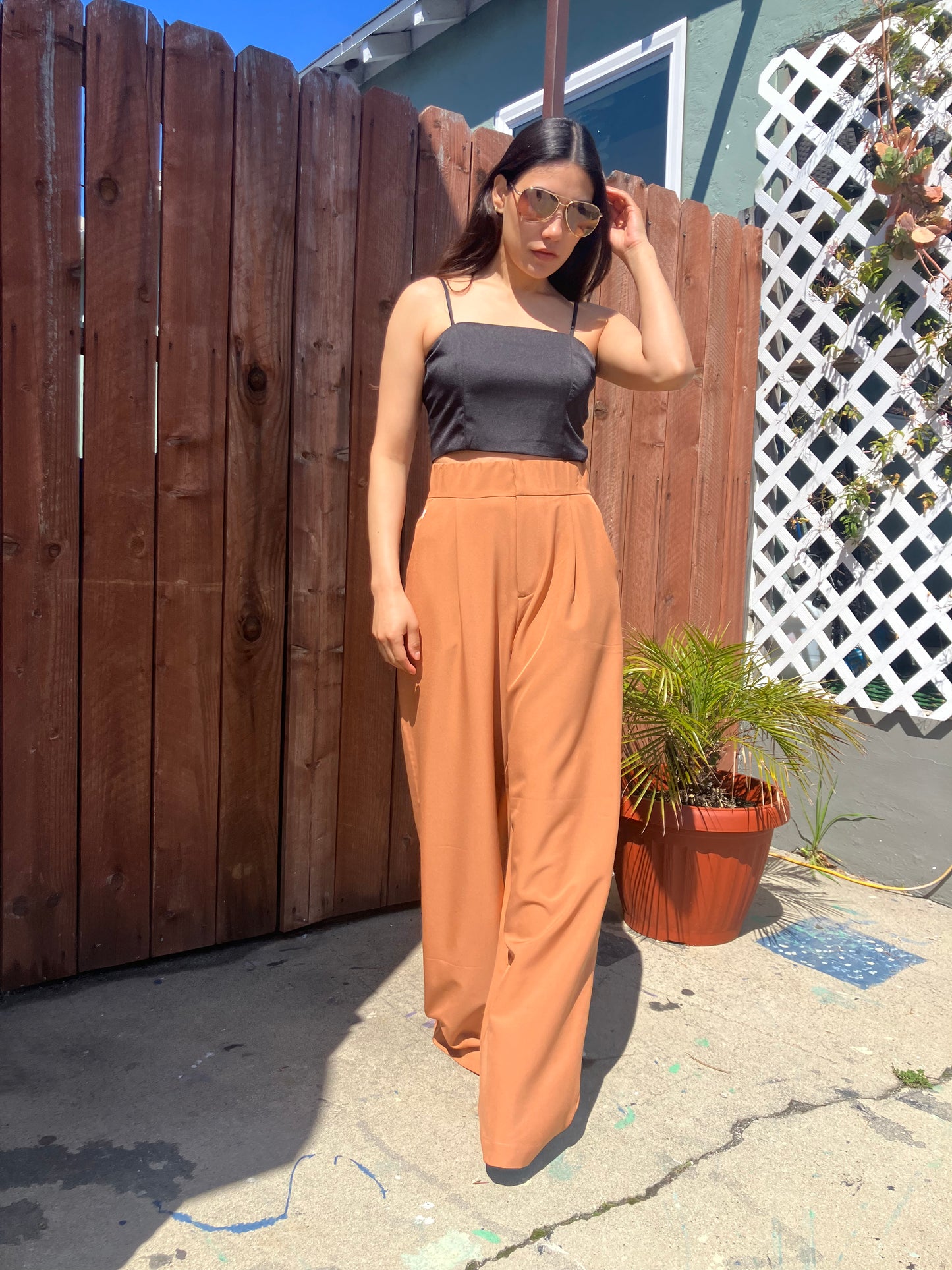 High Waist Wide Leg Pants