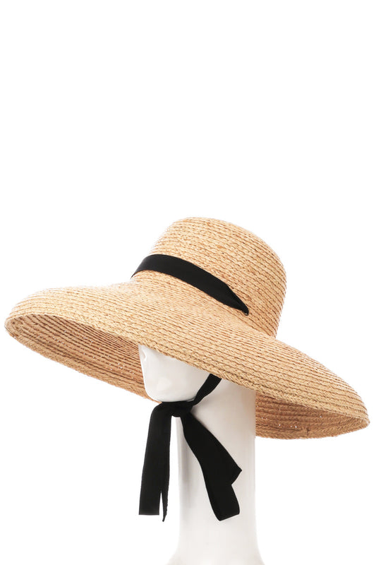 Oversized Curved Floppy Brim Sun Hat