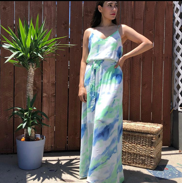 Tie-Dye Maxi Dress