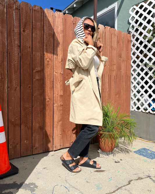 Cotton Blend Trench Coat