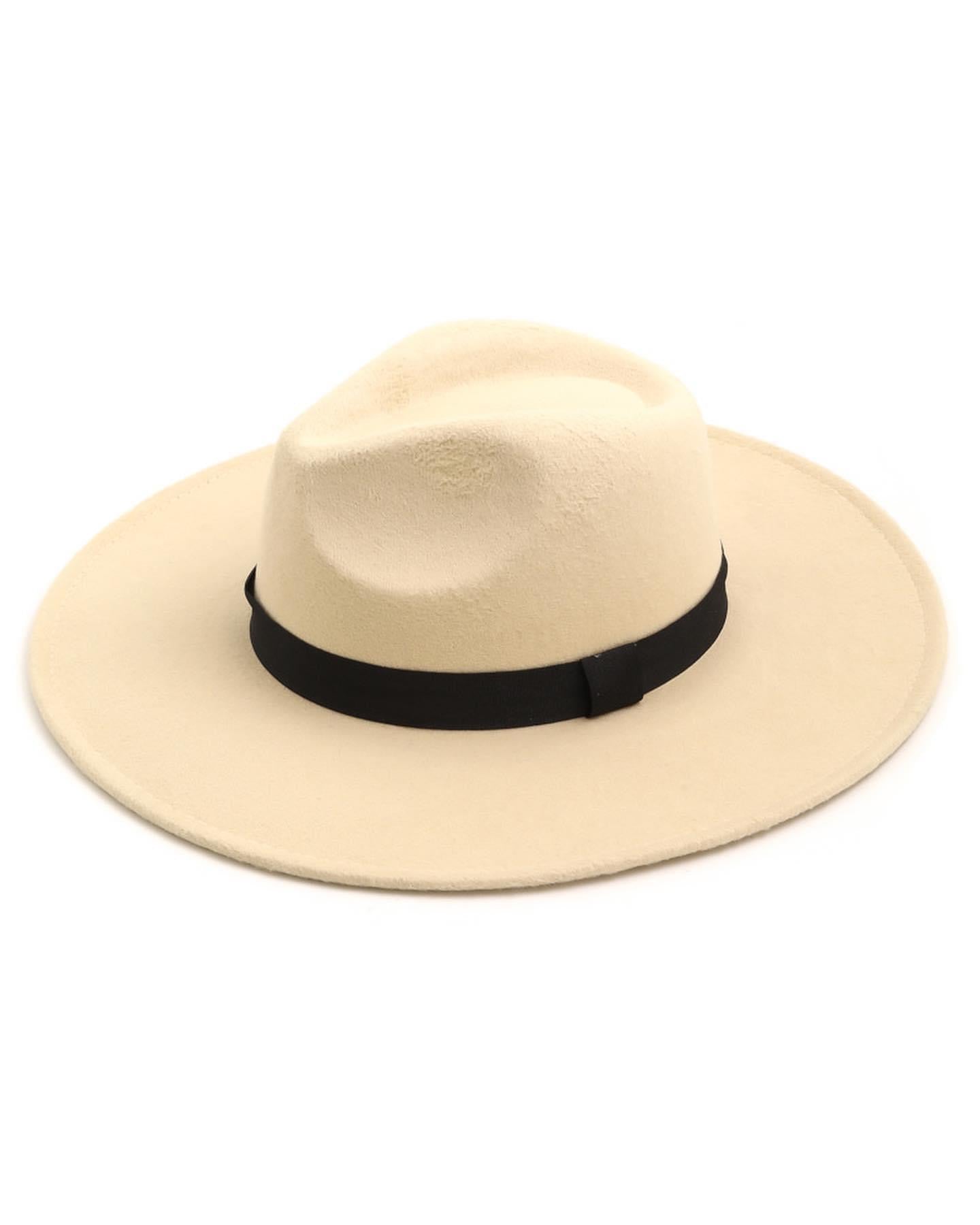 Ribbon Strap Fashion Fedora Hat