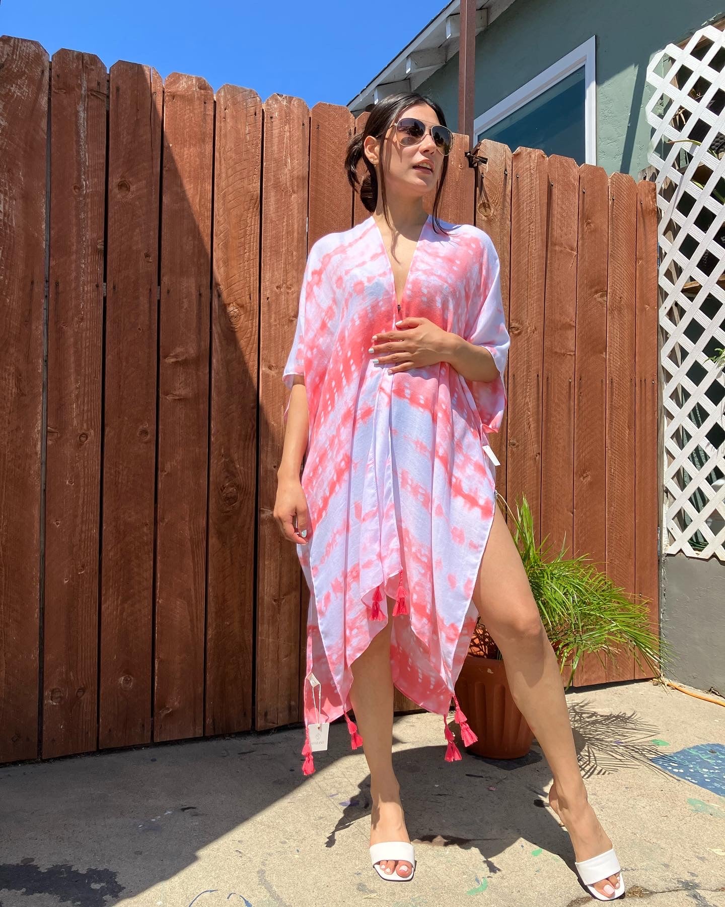 Tie Dye Tassel Fringe Kimono