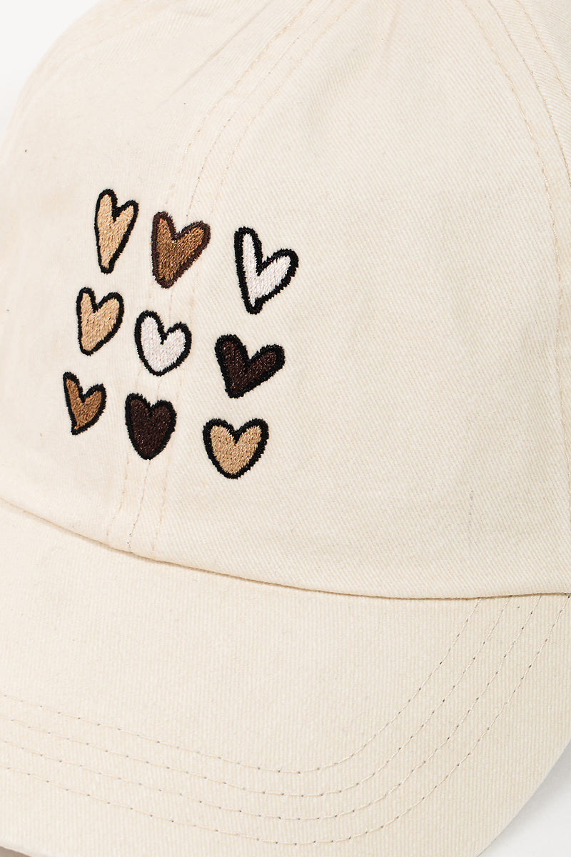 Hearts Denim Cap