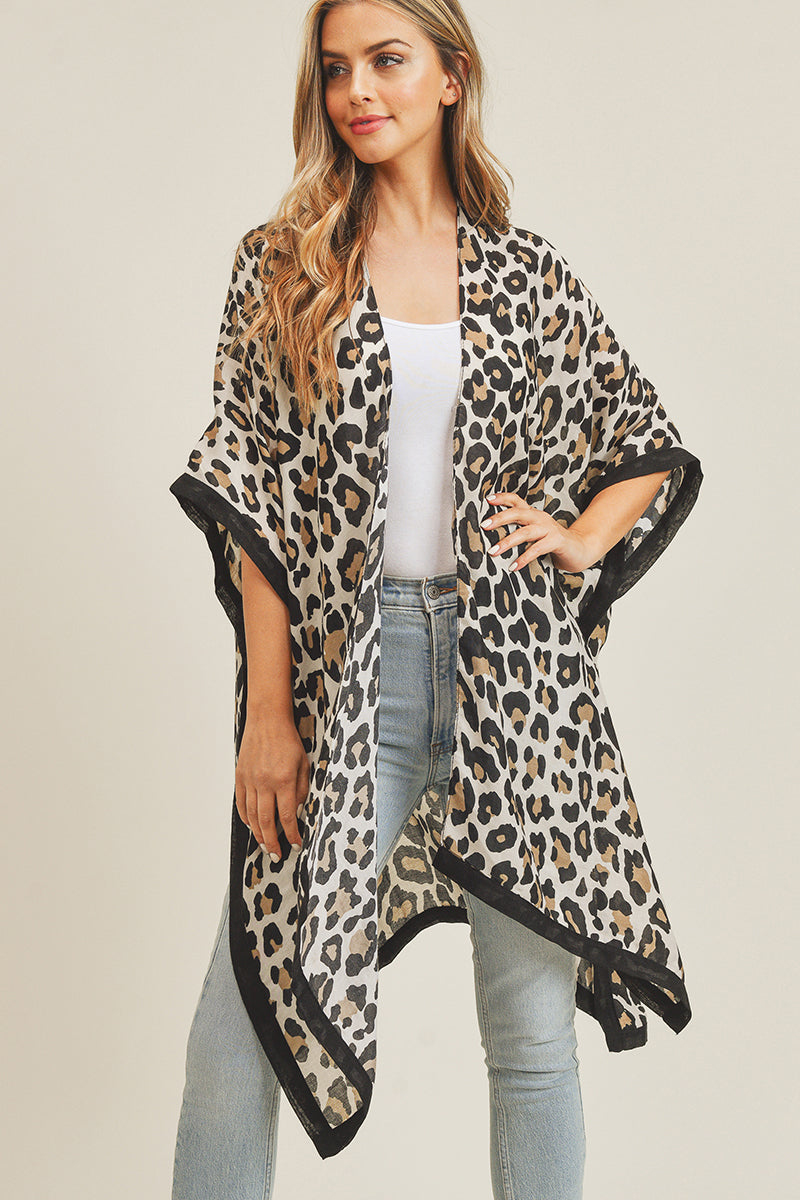 Leopard Print Kimono