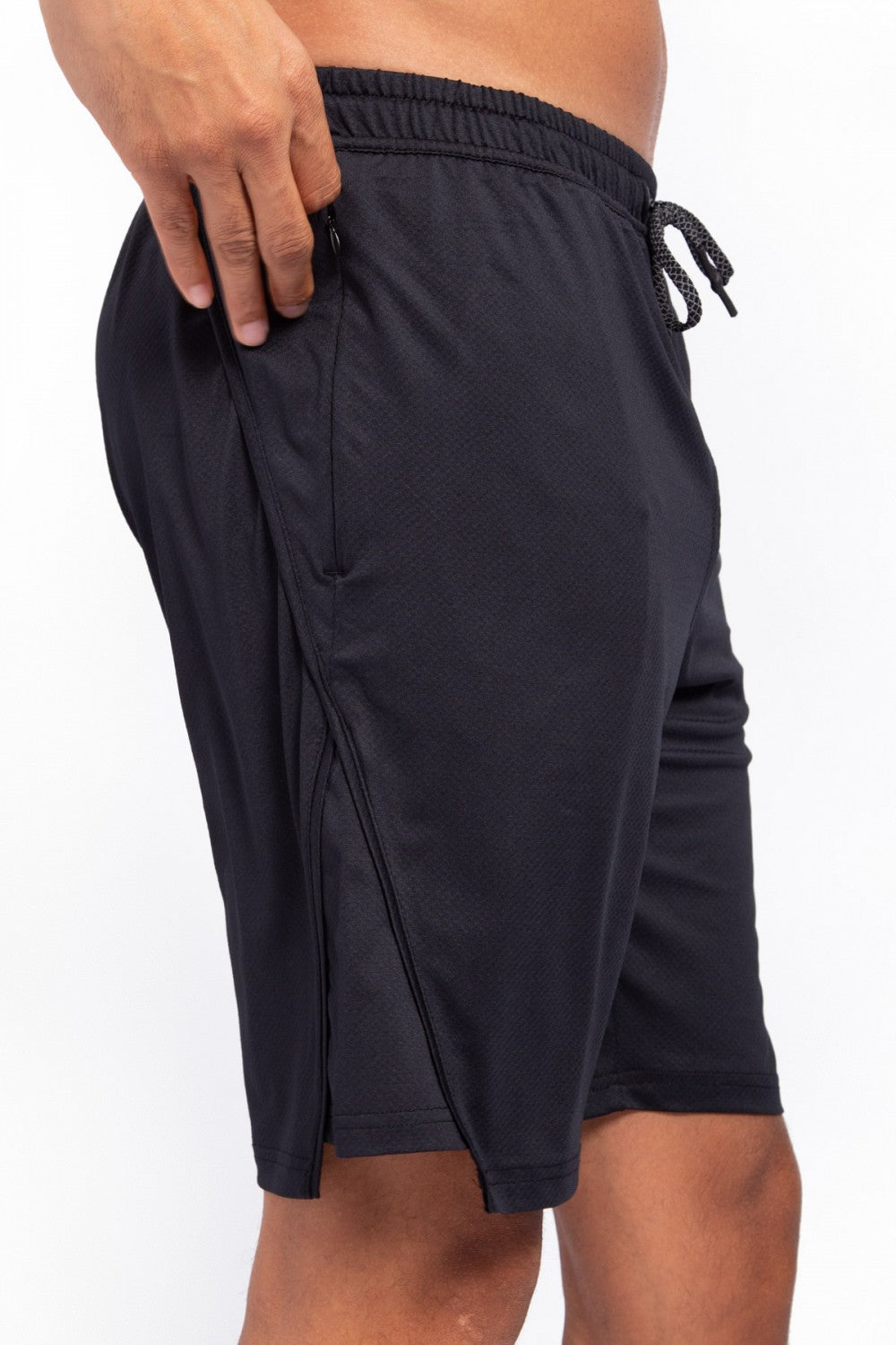 Spliced Hem Active Shorts