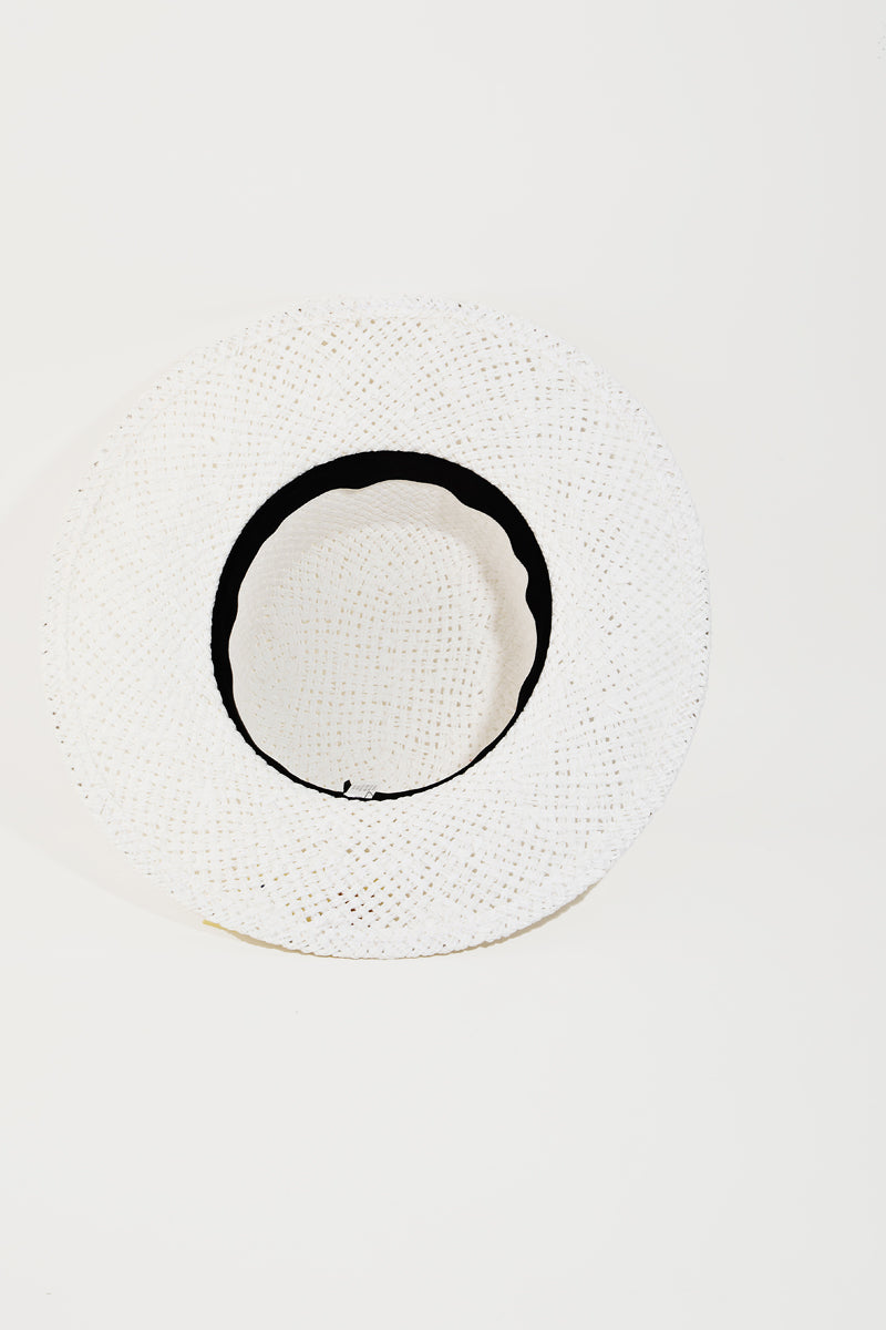 Straw Braided Flat Brim Sun Hat