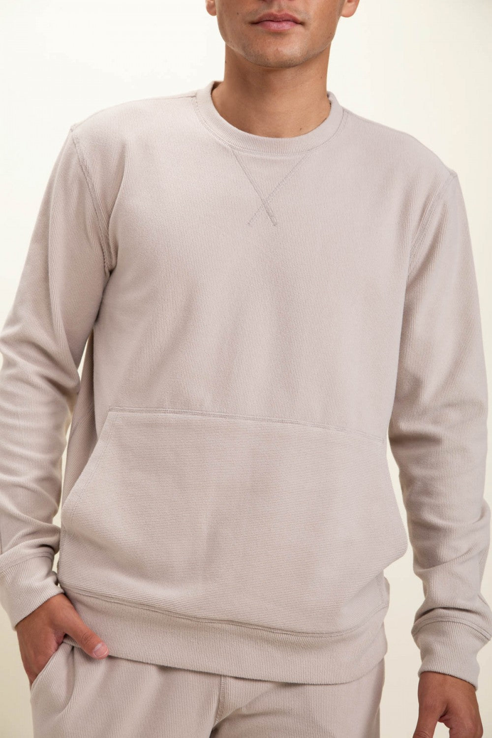 Micro-Ribbed Pullover