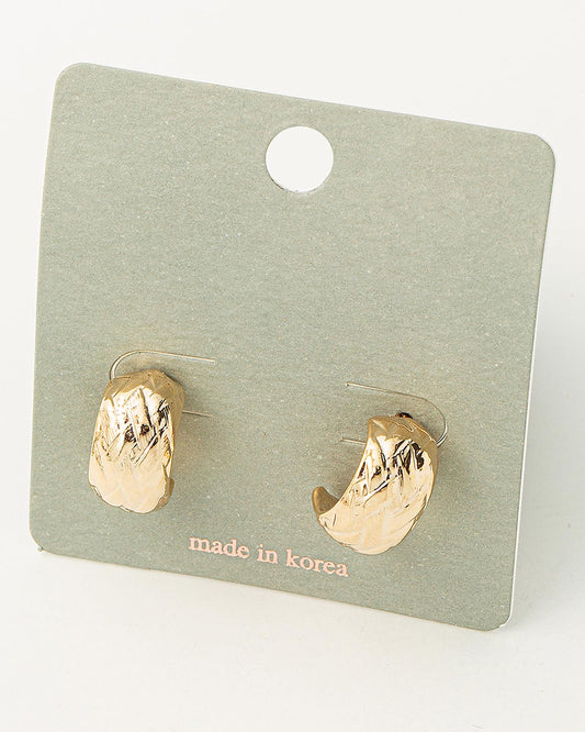 Knot Design Mini Hoop Earrings