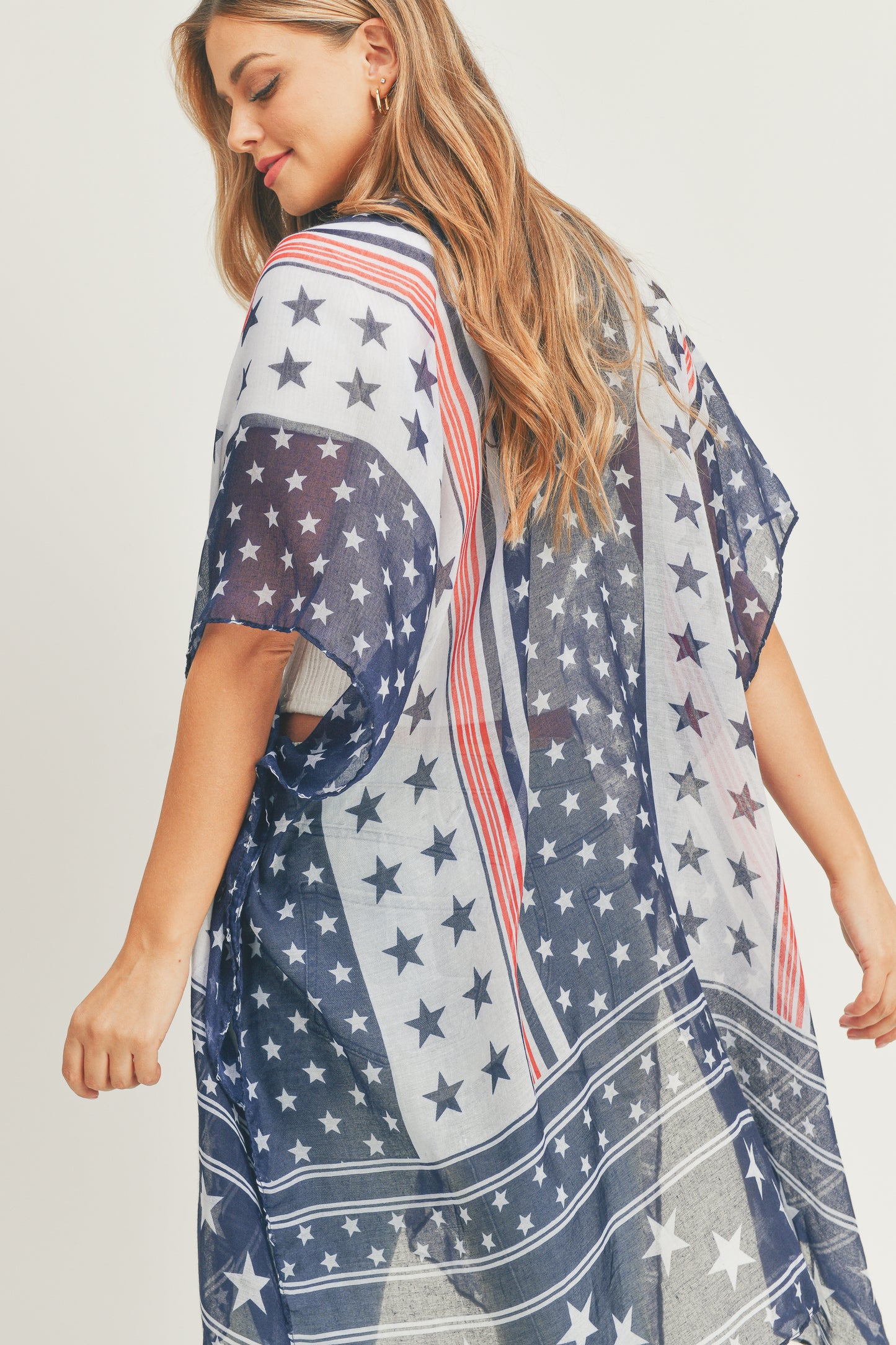 Multi Star Flag Kimono