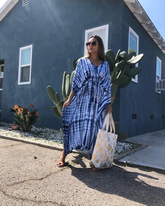 Maxi Kaftan Dress Tie Dye