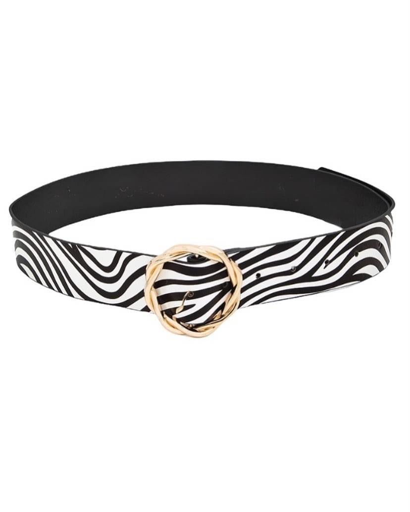 Animal Print Faux Leather Fashion Belt