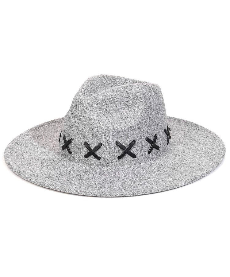 X Weave Pattern Fedora Fashion Hat