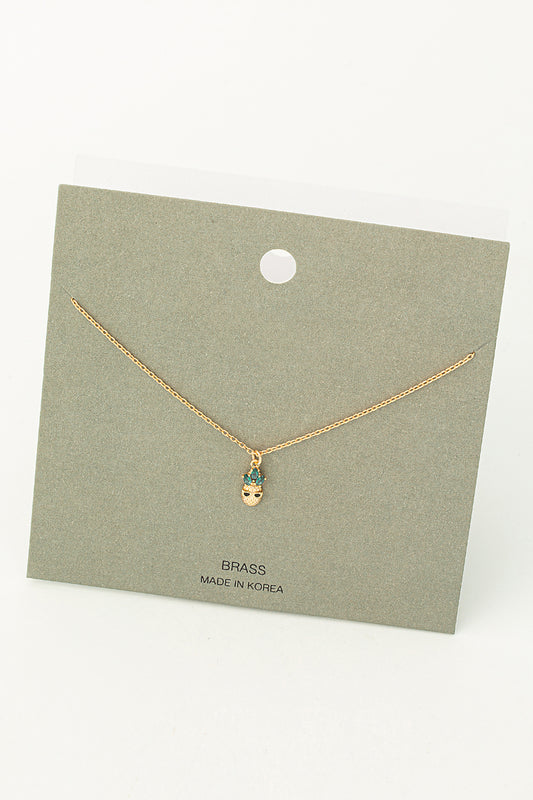 Dainty Mini Cool Pineapple Pendant Necklace