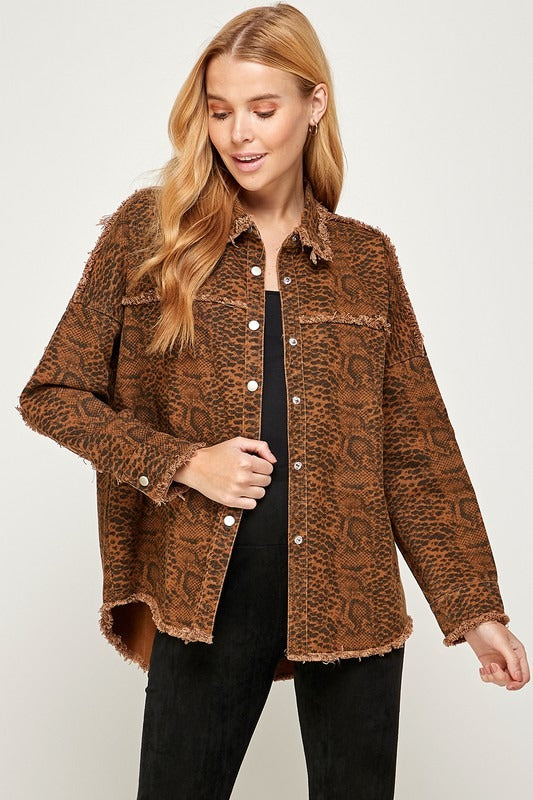 Print Denin Jacket