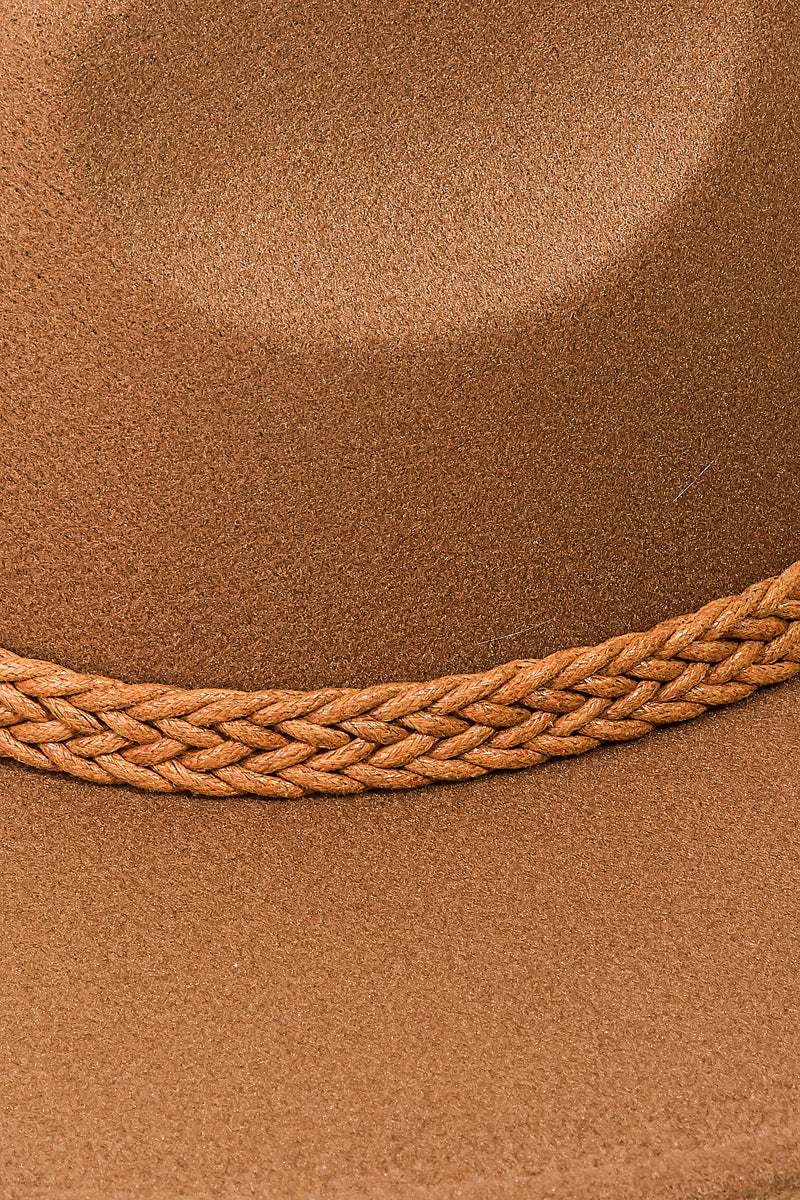 Braided Rope Strap Fedora Hat