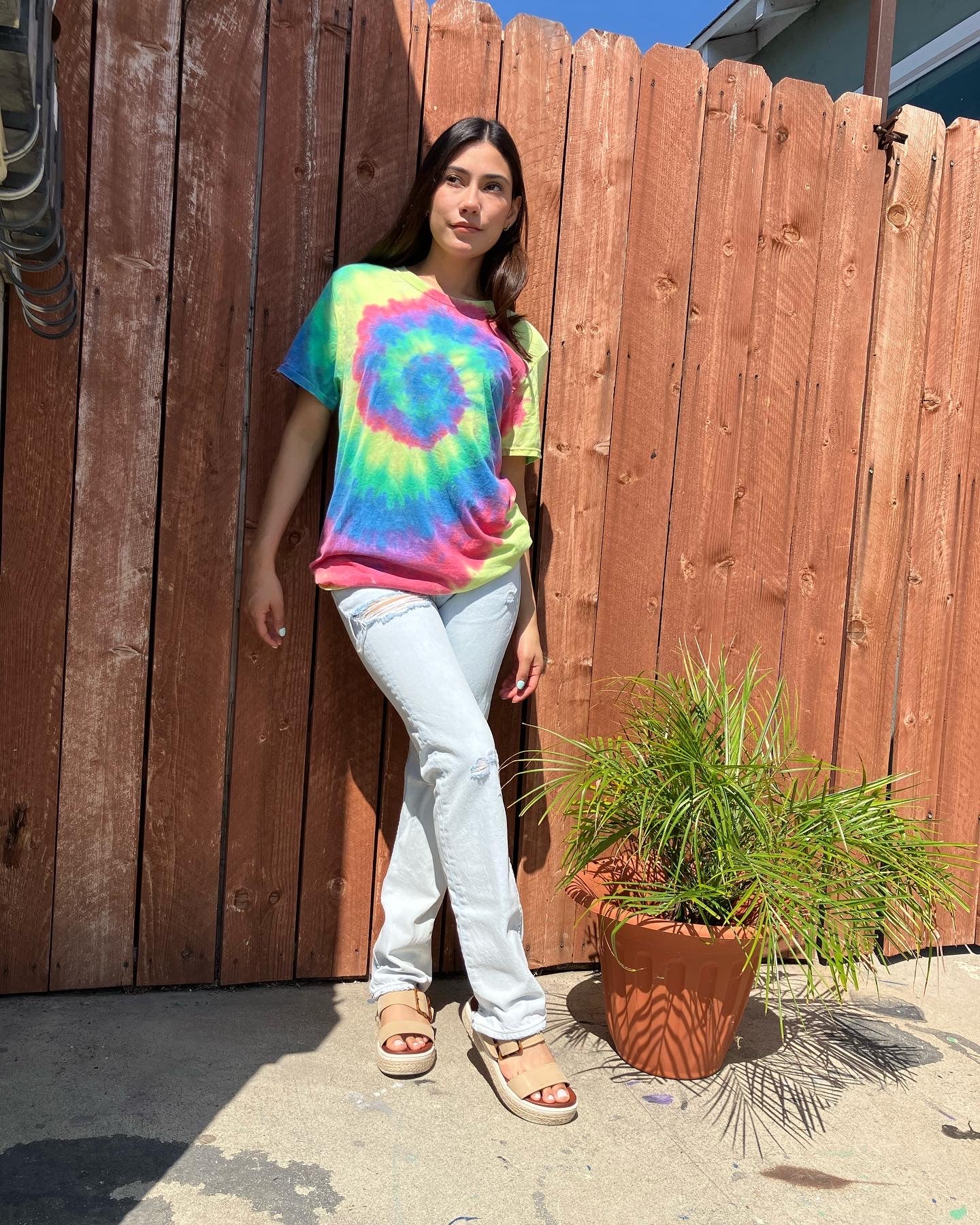 Cotton Tie-Dye Multi Color Tee