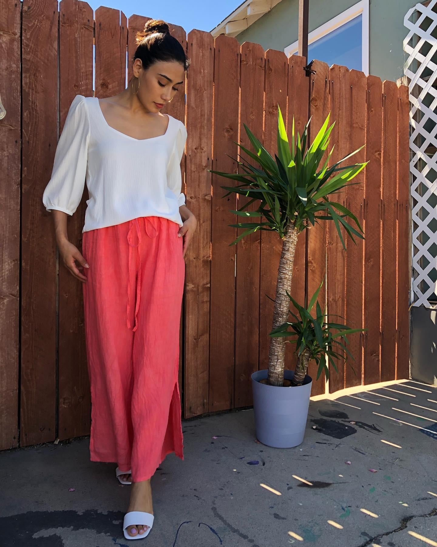 Italian Linen Cotton Pants