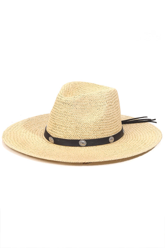 Belt Strap Straw Fashion Fedora Hat