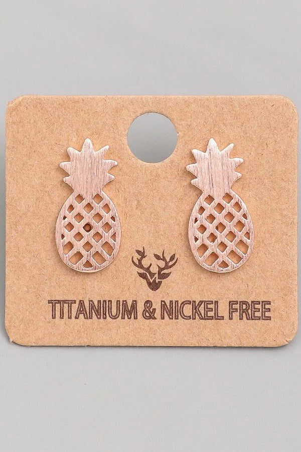 Pineapple Stud Earrings