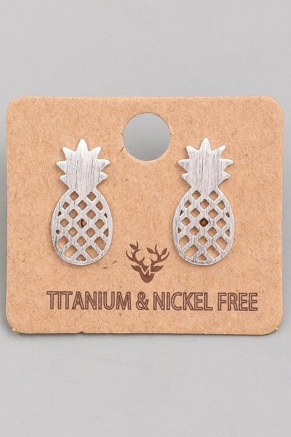 Pineapple Stud Earrings