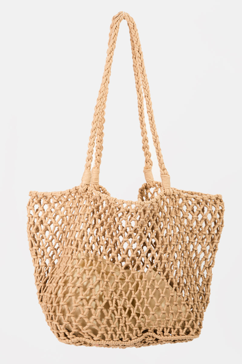 Braided Net Tote Bag