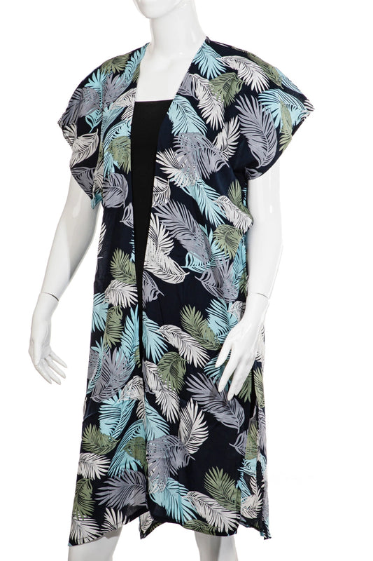 Tropical Leaf Fashion Kimono