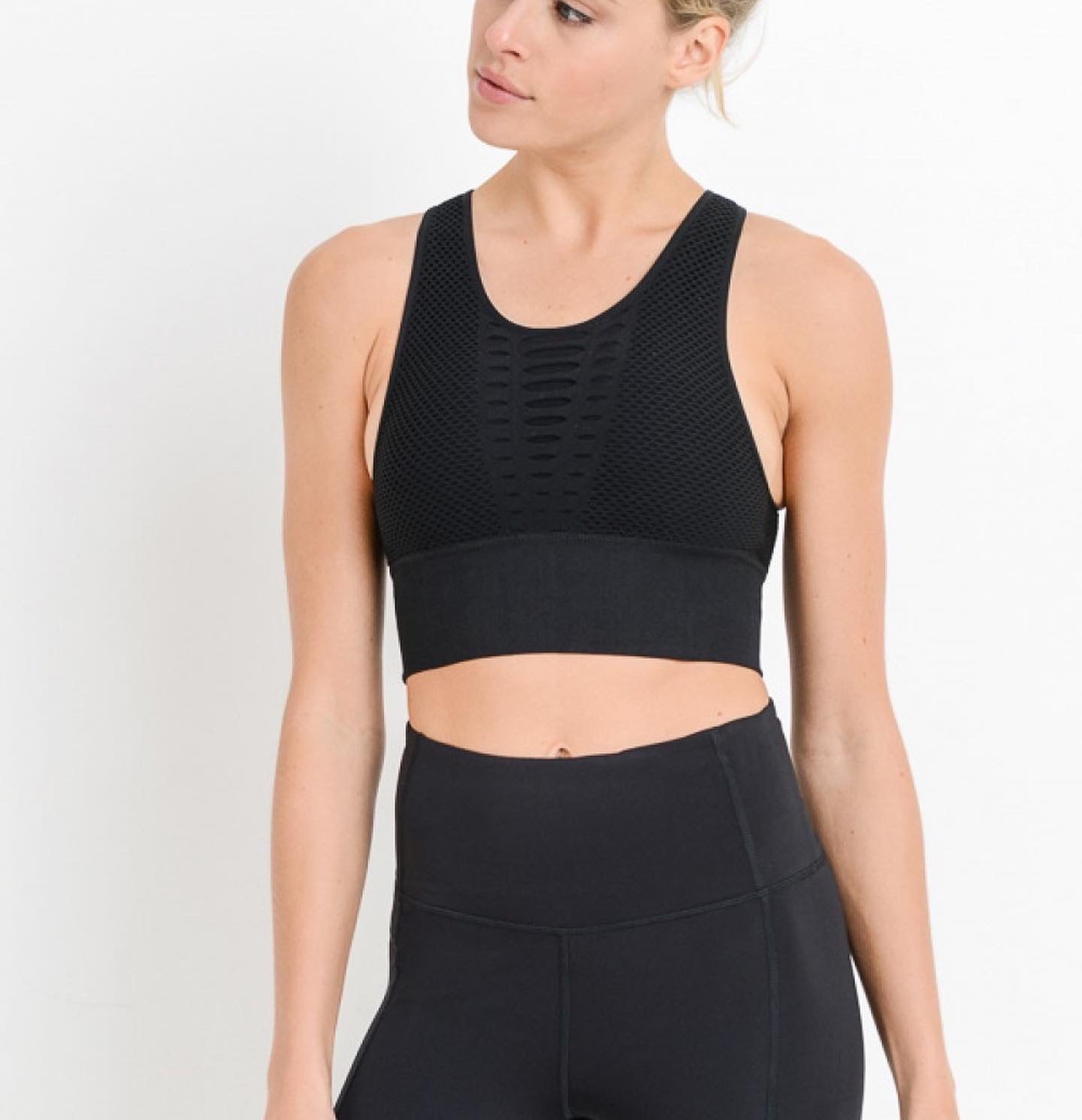 Laser Cut Seamless Sports Bra