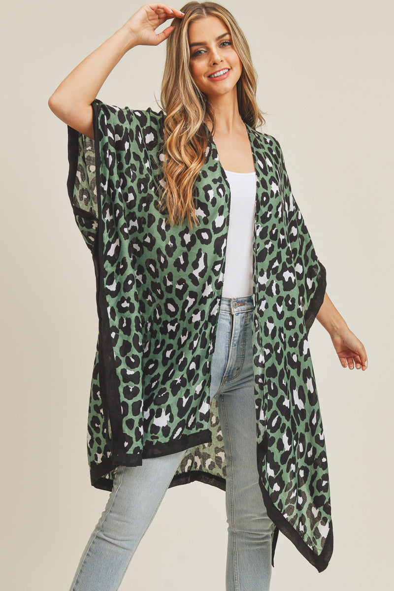 Leopard Print Kimono