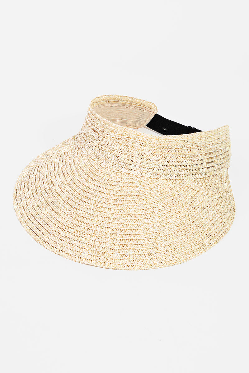 Natural Straw Fashion Visor