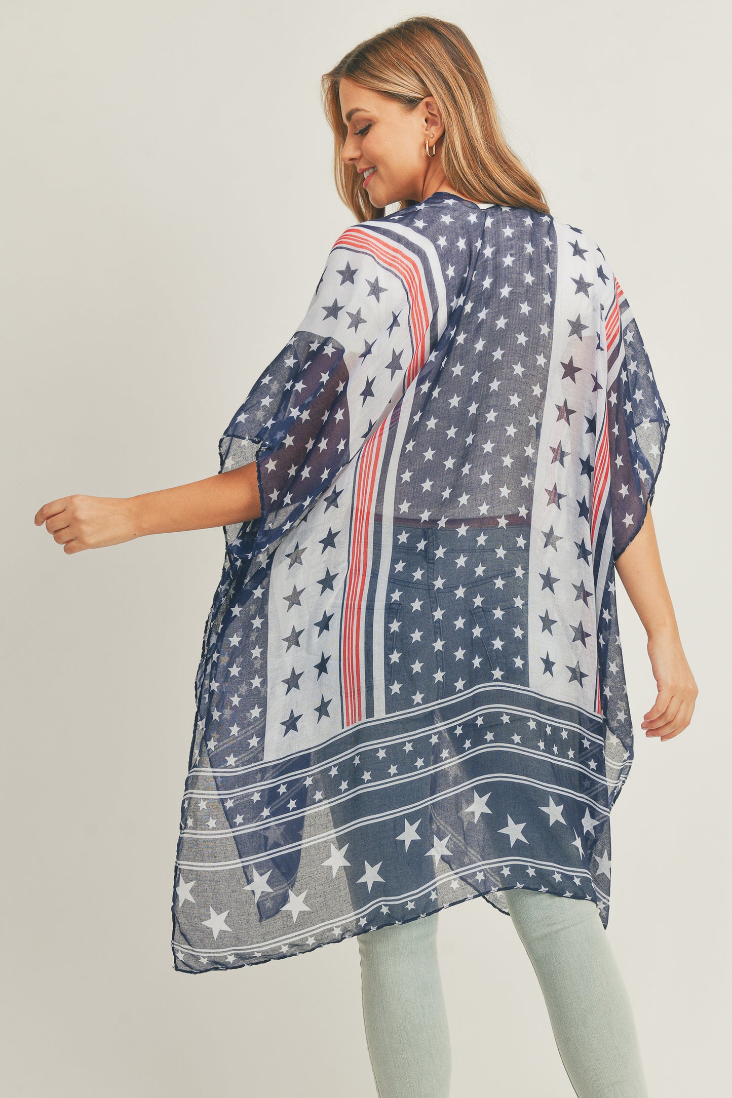 Multi Star Flag Kimono