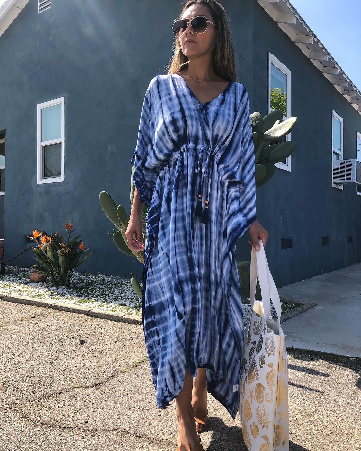 Maxi Kaftan Dress Tie Dye