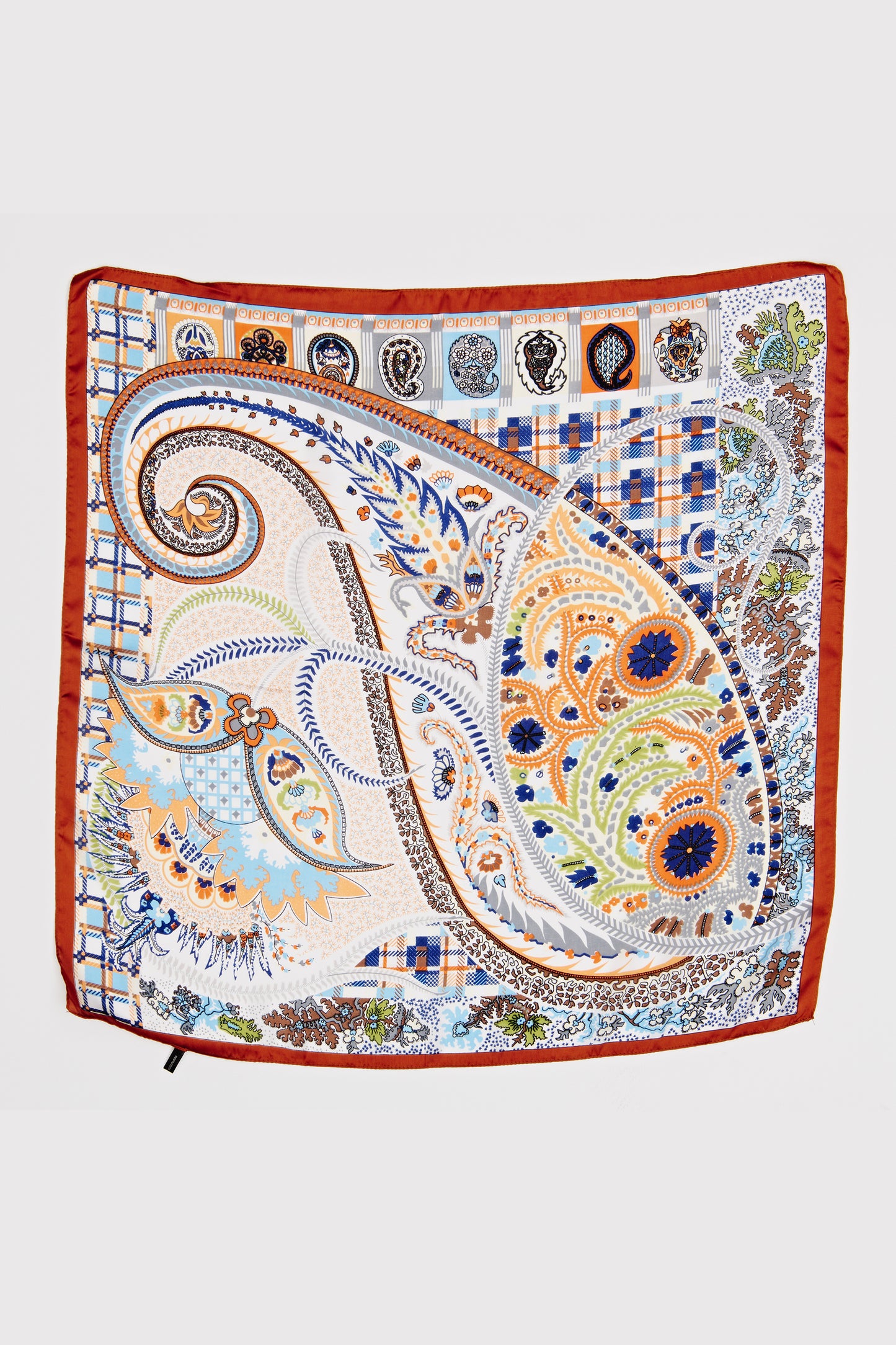 Ornate Paisley Design Square Scarf