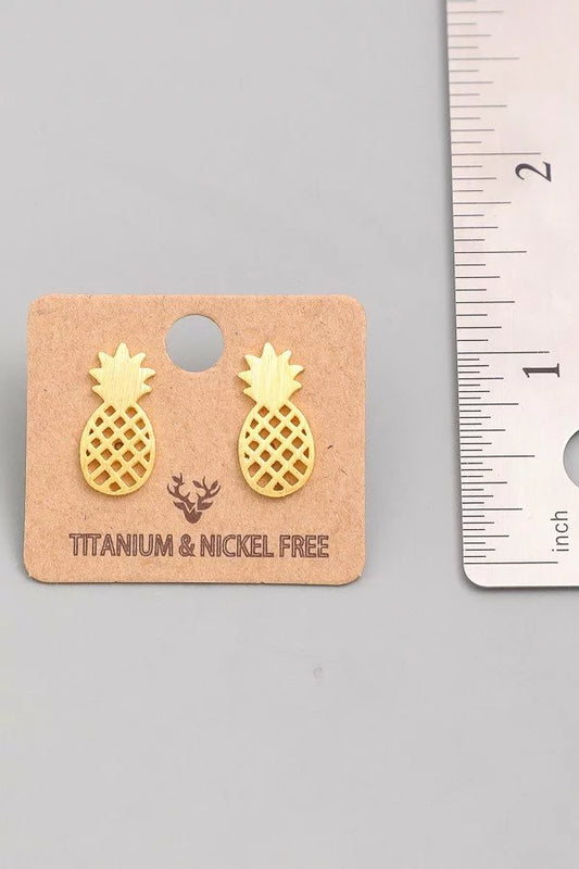 Pineapple Stud Earrings